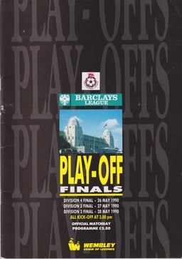 Notts County v Tranmere Rovers programme cover